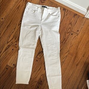 J. Crew Factory White Skinny Jeans Premium Denim